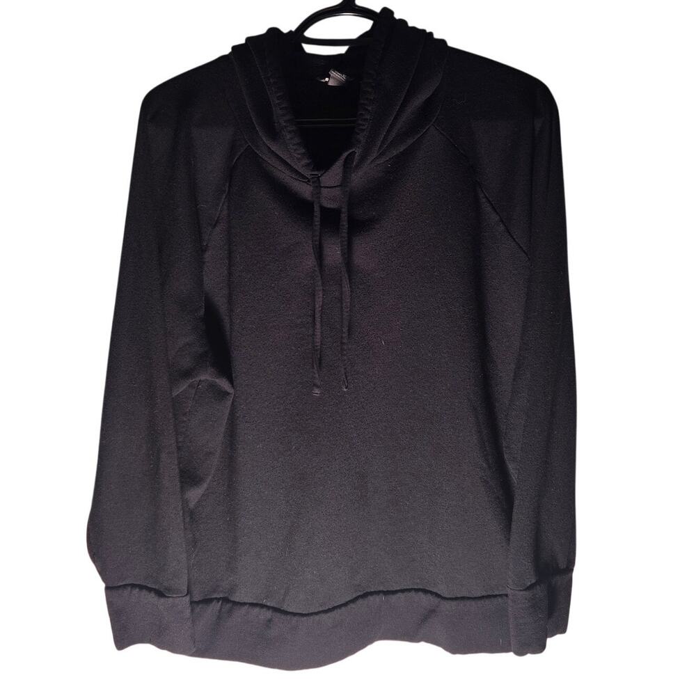 Eddie Bauer Women's XL Black Hoodie Sweatshirt Cozy Style